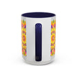 Handcrafted mandala mug with bohemian art design and intricate details on ceramic material