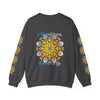 Unisex Heavy Blend™ Crewneck Sweatshirt with 1 Year Down, Forever to Go design for First Year Wedding Anniversary Gift