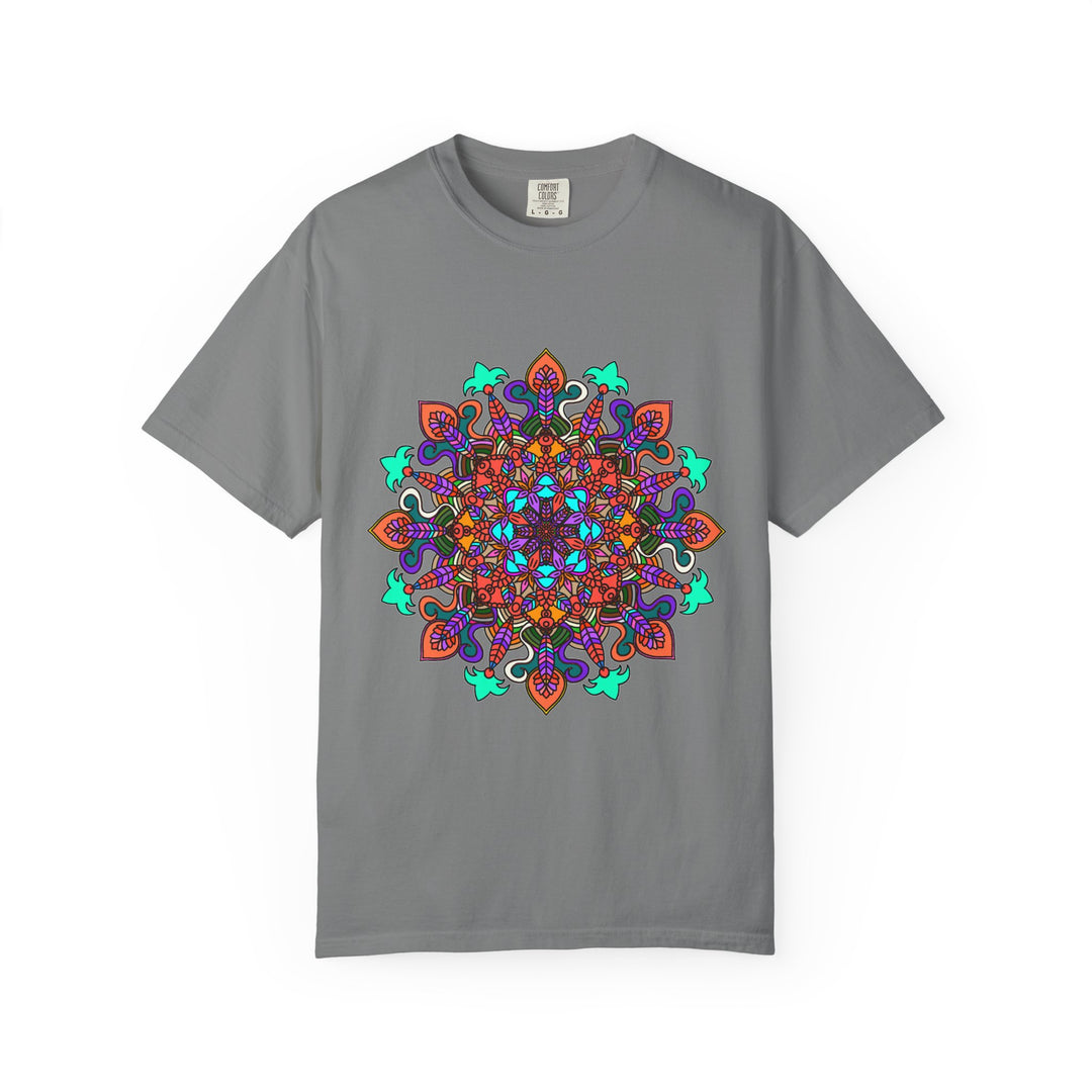Mandala Art T-Shirt in Bold Colors for Creative Expression