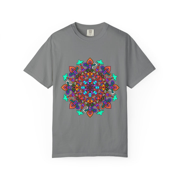 Mandala Art T-Shirt in Bold Colors for Creative Expression