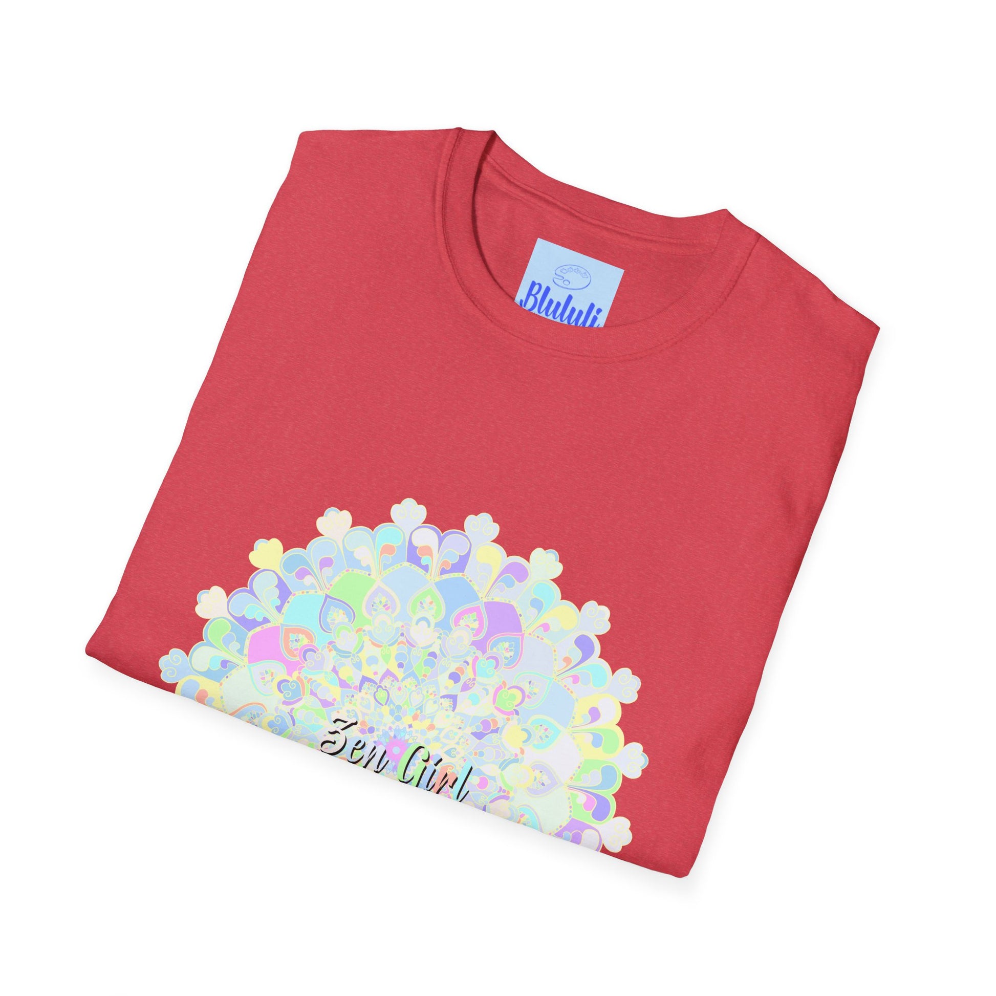 Colorful and intricate mandala design t-shirt, perfect for adding a unique touch to your wardrobe