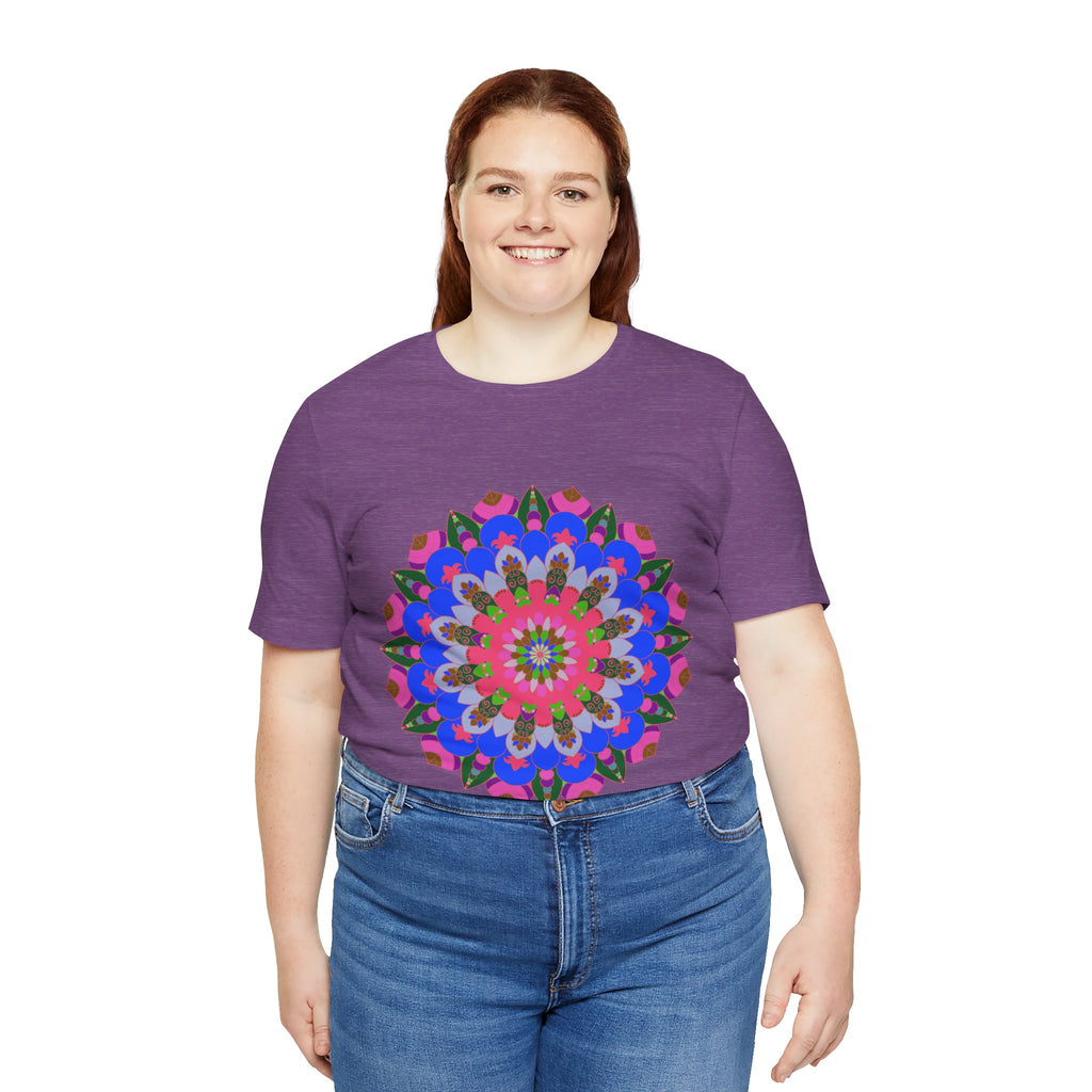 Colorful Mandala Geometric T-Shirt with vibrant patterns and intricate design