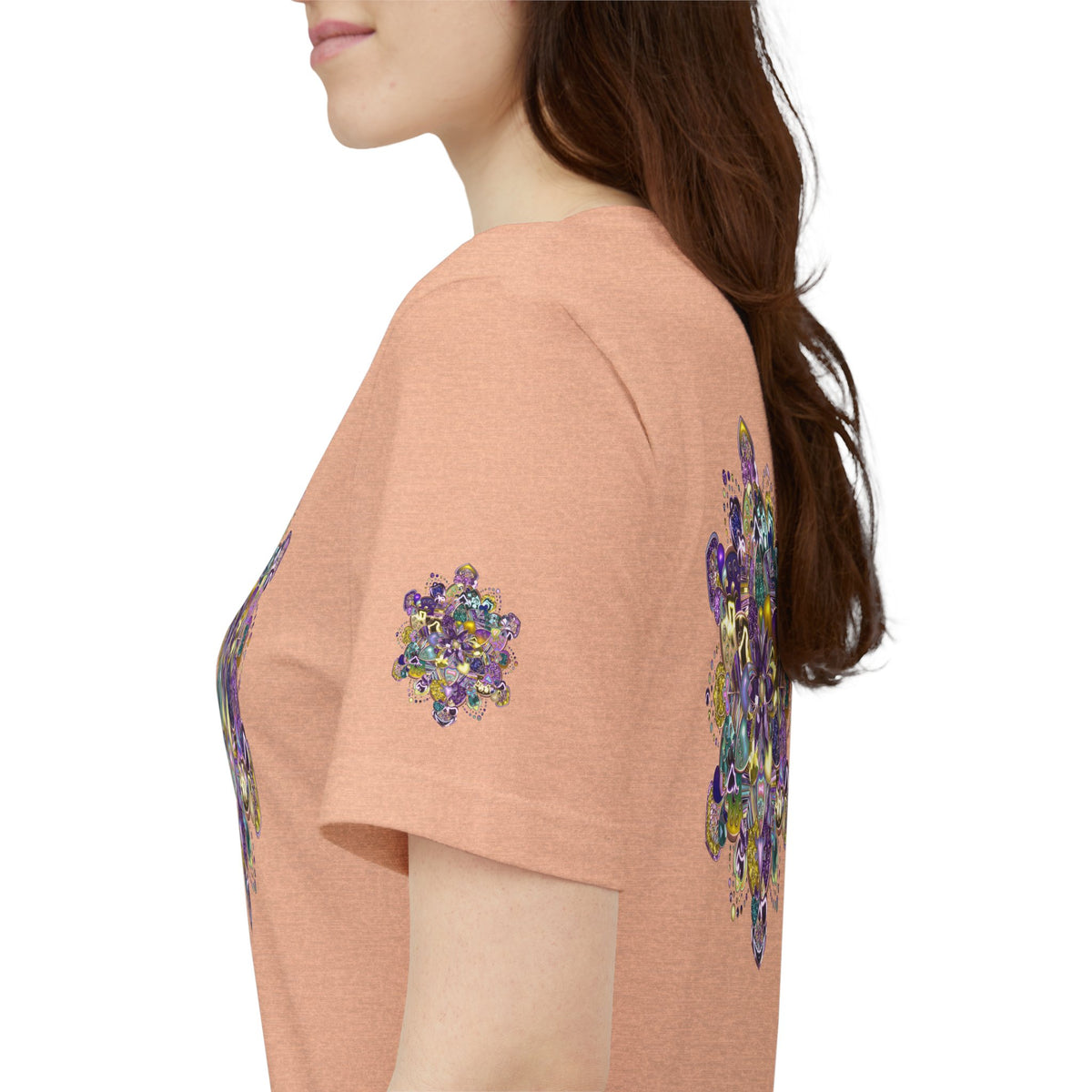 Unisex Floral Jewel Mandala T-Shirt