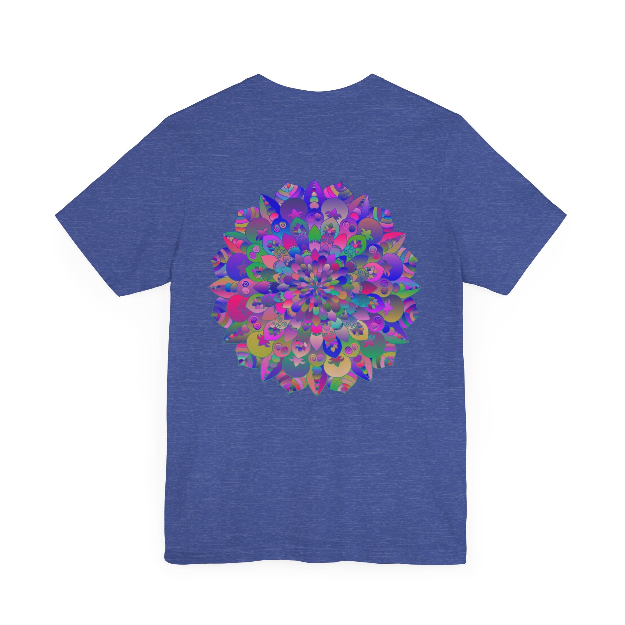  Colorful Mandala T-shirt promoting spiritual balance and tranquility 