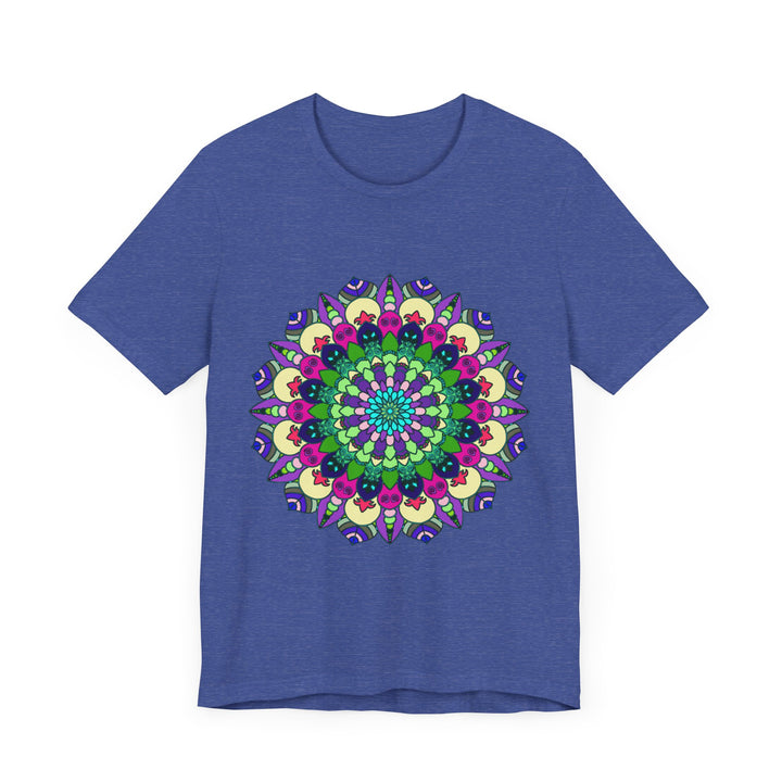 Vibrant Mandala Tee featuring a colorful and intricate design for a unique and eye-catching look