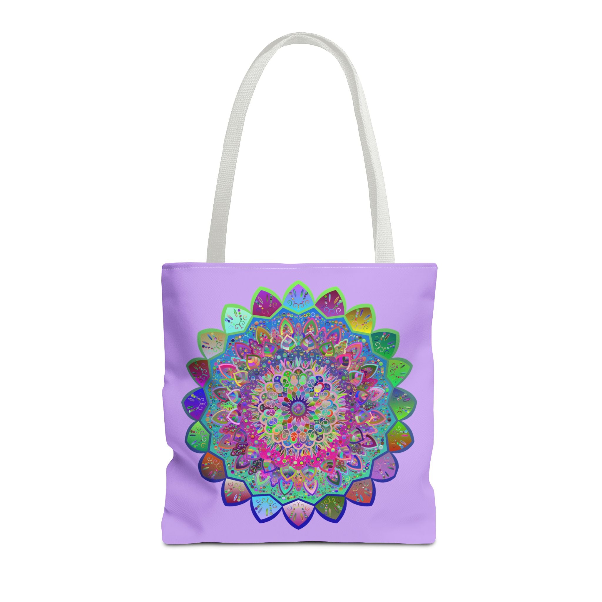Sunburst Mandala Tote – Color Explosion on Canvas