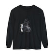 Black Cat Watercolor Unisex Long Sleeve T-Shirt with vibrant, hand-painted style design