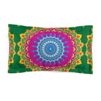 Kissenbezug „Mandala Burst“ – Lebendiger Boho-Mikrofaser-Kissenbezug