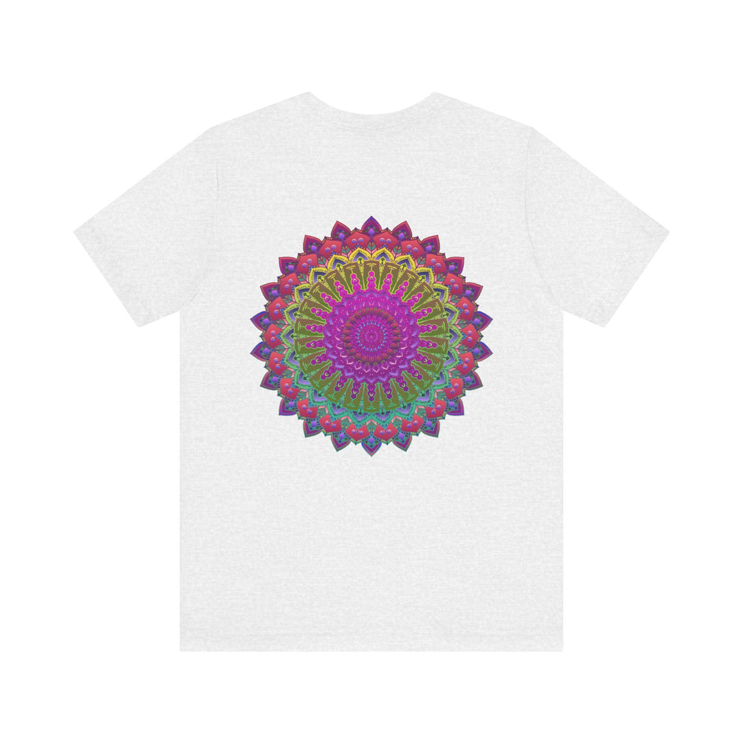 Vibrant Mandala Tee featuring intricate design, representing spiritual peace and harmony, perfect for embracing positive energy and self-expression