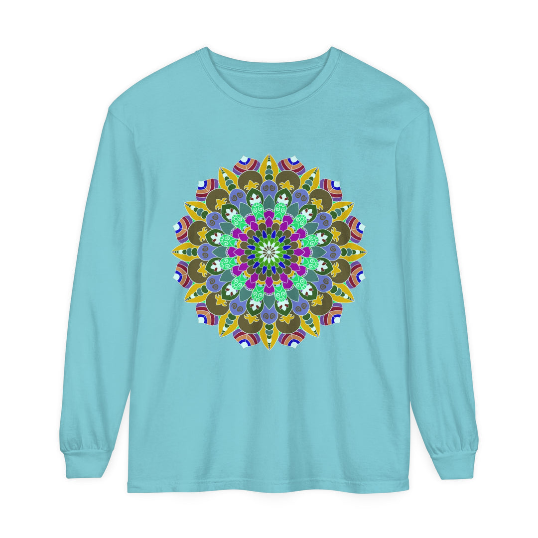 Colorful Mandala Long Sleeve T-Shirt - Spiritual Art 12