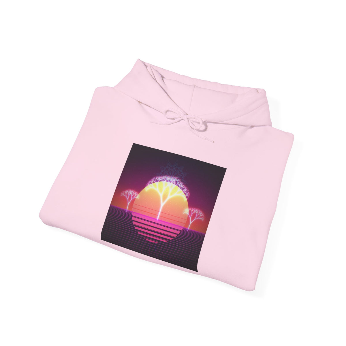 Felpa con cappuccio Retro Sunset Tree of Life