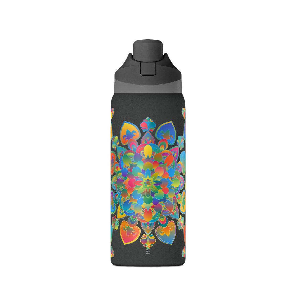 Insulated Water Bottle — Colorful Psychedelic Mandala 32oz
