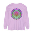 Colorful mandala design long sleeve t-shirt for men and women