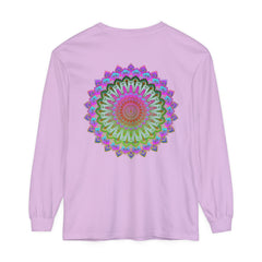 Colorful mandala design long sleeve t-shirt for men and women