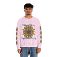 Unisex Heavy Blend™ Crewneck Sweatshirt, perfect first year wedding anniversary gift, featuring 'First of Many, Paper Anniversary' design