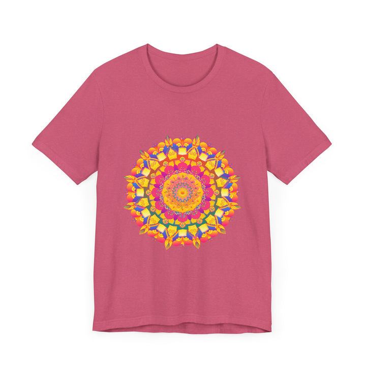 Colorful Mandala Tee with an intricate and vibrant pattern, perfect for adding a pop of color to your wardrobe