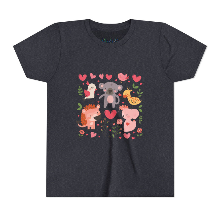 Adorable Animal Love Youth Tee, Cute Kids Shirt, Animal Graphic Tee, Children's Gift, Birthday or Holiday Outfit