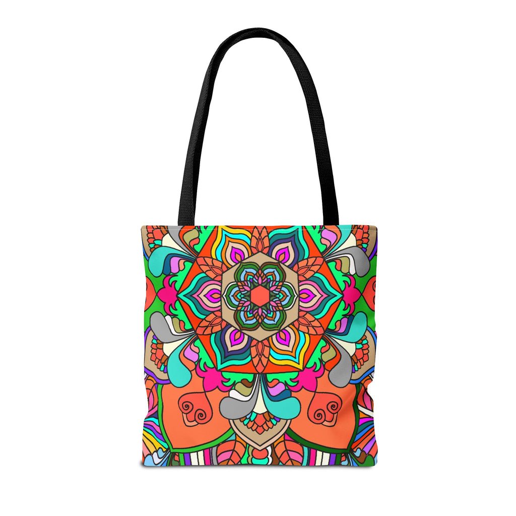 Colorful Mandala Tote Bag — Vibrant Boho All-Over Print Beach & Market Tote