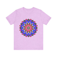 Colorful mandala geometric t-shirt featuring vibrant patterns and intricate designs