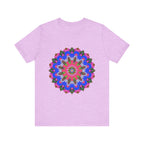 Colorful mandala geometric t-shirt featuring vibrant patterns and intricate designs