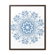 Handmade steel blue Mandala Design Wall Art on gallery canvas wraps