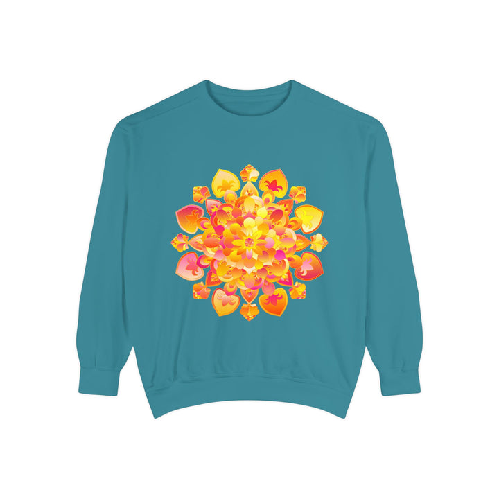 Colorful and serene mandala sweatshirt for a tranquil and peaceful look