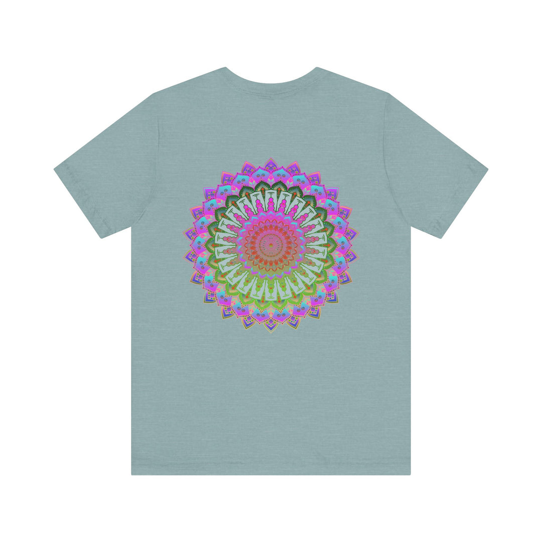 Vibrant Mandala Tee featuring a colorful and intricate design symbolizing spiritual peace and harmony for a mindful and stylish look