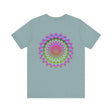 Vibrant Mandala Tee featuring a colorful and intricate design symbolizing spiritual peace and harmony for a mindful and stylish look