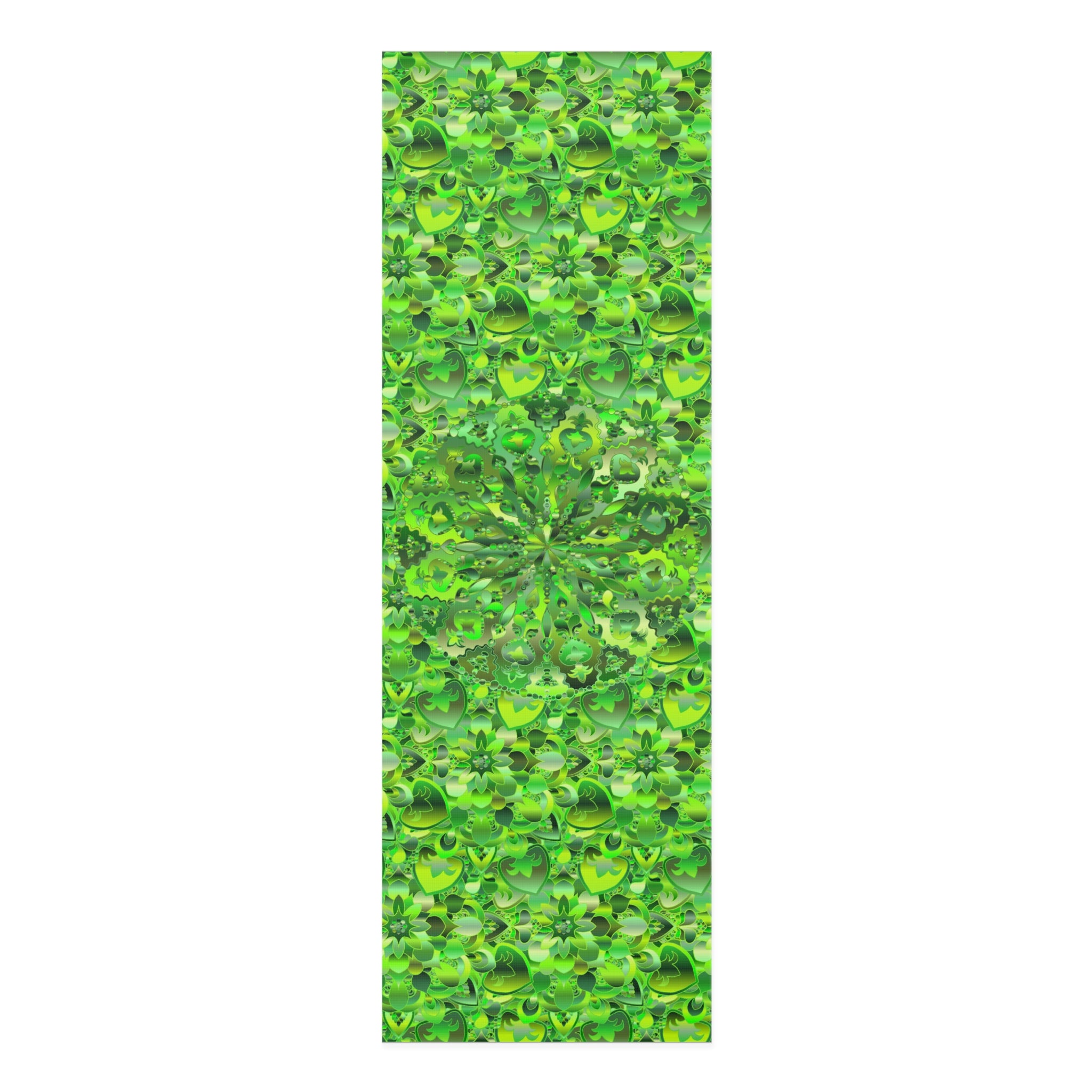 Green Shades Mandala Foam Yoga Mat