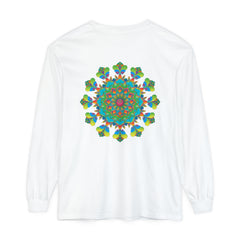 Unique and colorful Psychedelic Mandala Tie Dye Long Sleeve T-Shirt for men and women