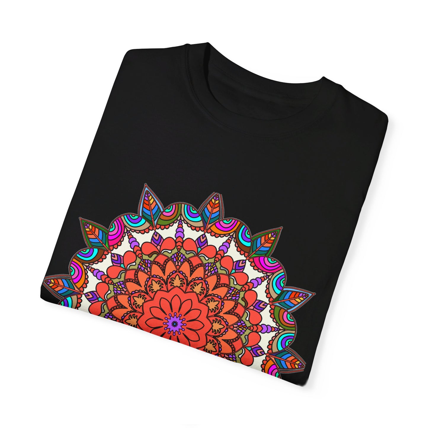 Elegant and unique Mandala Design T-Shirt made from 100% Ring-Spun Cotton