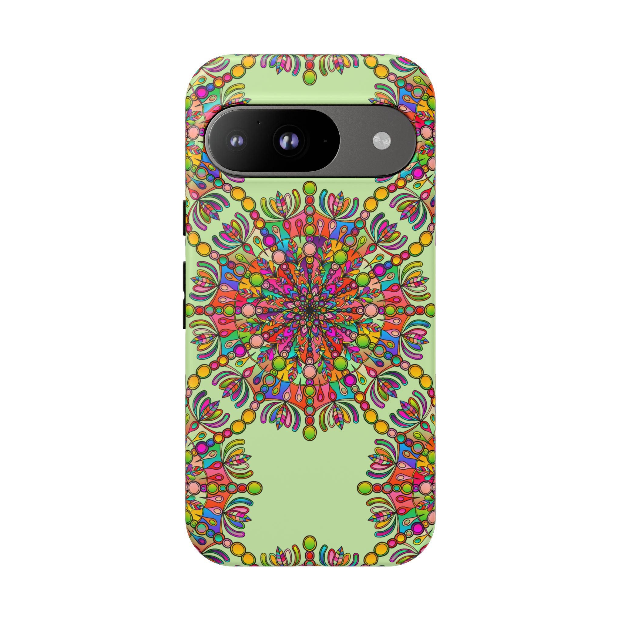 Custodia Vibrant Mandala per iPhone e Google Pixel | Custodie resistenti