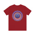 Vibrant mandala t-shirt featuring intricate design for spiritual peace and harmony