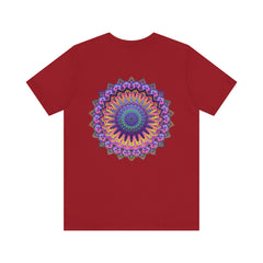 Vibrant mandala t-shirt featuring intricate design for spiritual peace and harmony
