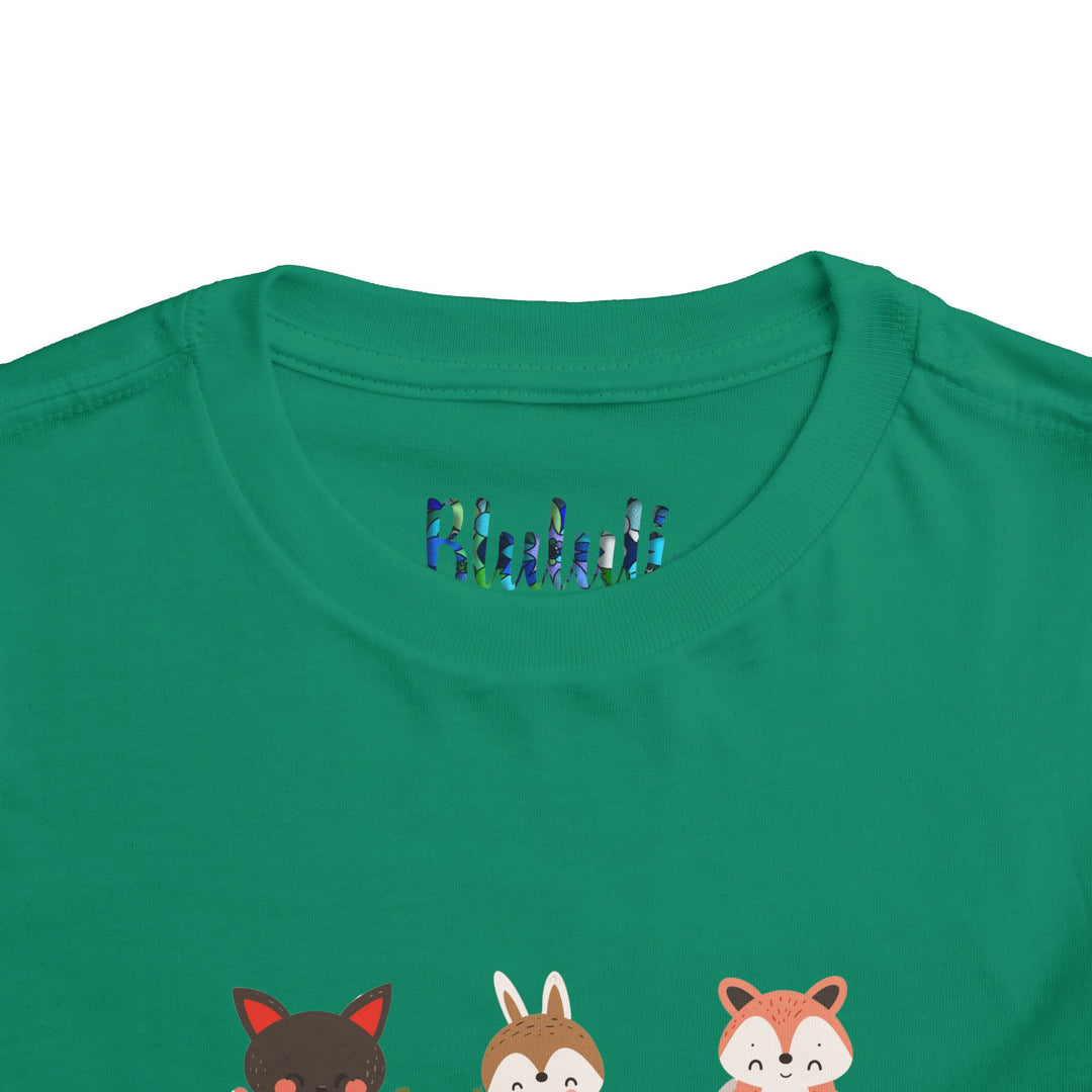 Animal Love Toddler Tee, Cute Cartoon Animals T-Shirt for Kids