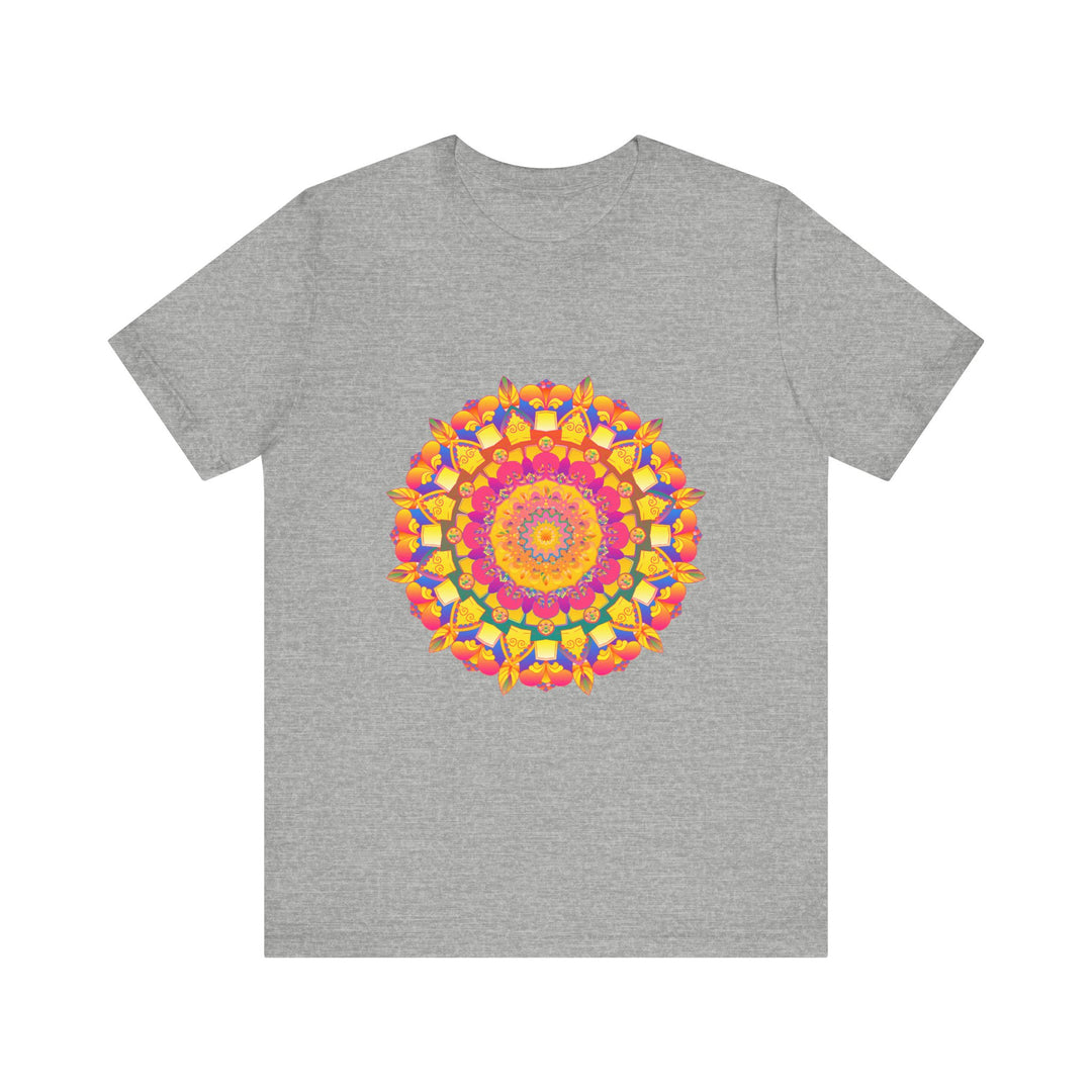 Vibrant and detailed mandala pattern tee in multiple colors and intricate design