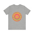 Vibrant and detailed mandala pattern tee in multiple colors and intricate design