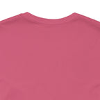 Schwarzes Katzenrätsel – Lila Farbspritzer-T-Shirt