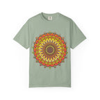 Sunburst Mandala T-Shirt — Vibrant Floral Boho Graphic Tee