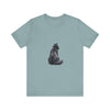 A cozy black cat silhouette tee, perfect for any feline lover