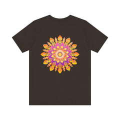 Vibrant Mandala T-Shirt featuring intricate design symbolizing peace and harmony