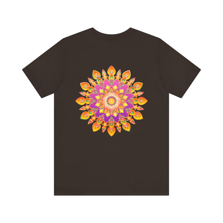 Vibrant Mandala T-Shirt featuring intricate design symbolizing peace and harmony