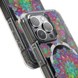Beautifully designed Mandala MagSafe®-Compatible iPhone 14/15 Impact Case in elegant colors and intricate patterns, offering stylish protection for your phone