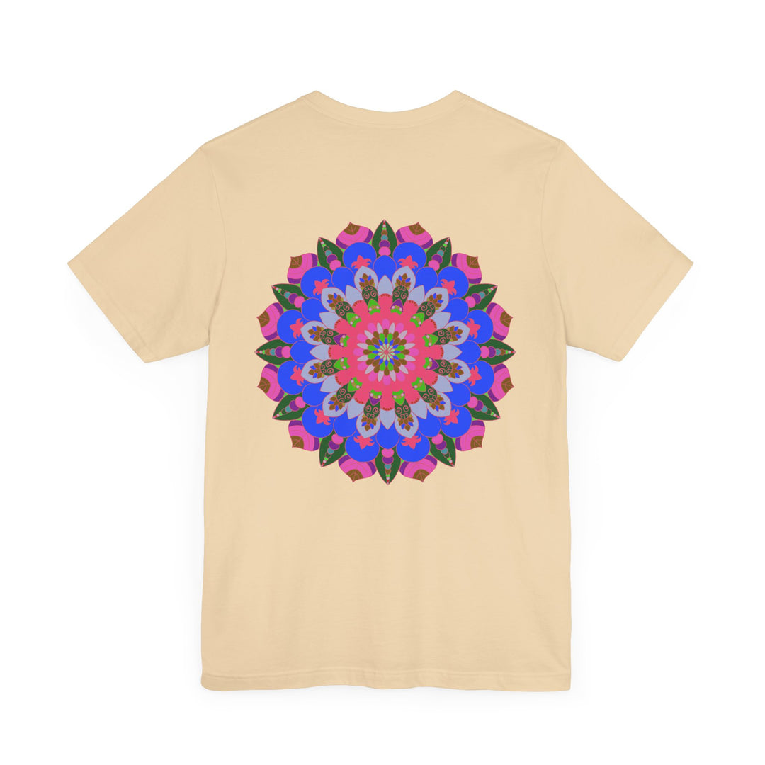 Vibrant Mandala Tee showcasing intricate design inspired by spiritual peace and harmony, perfect for embracing positive energy and mindfulness