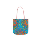 Canvas Tote Bag in Bright Tropical Colors for Summer Fun