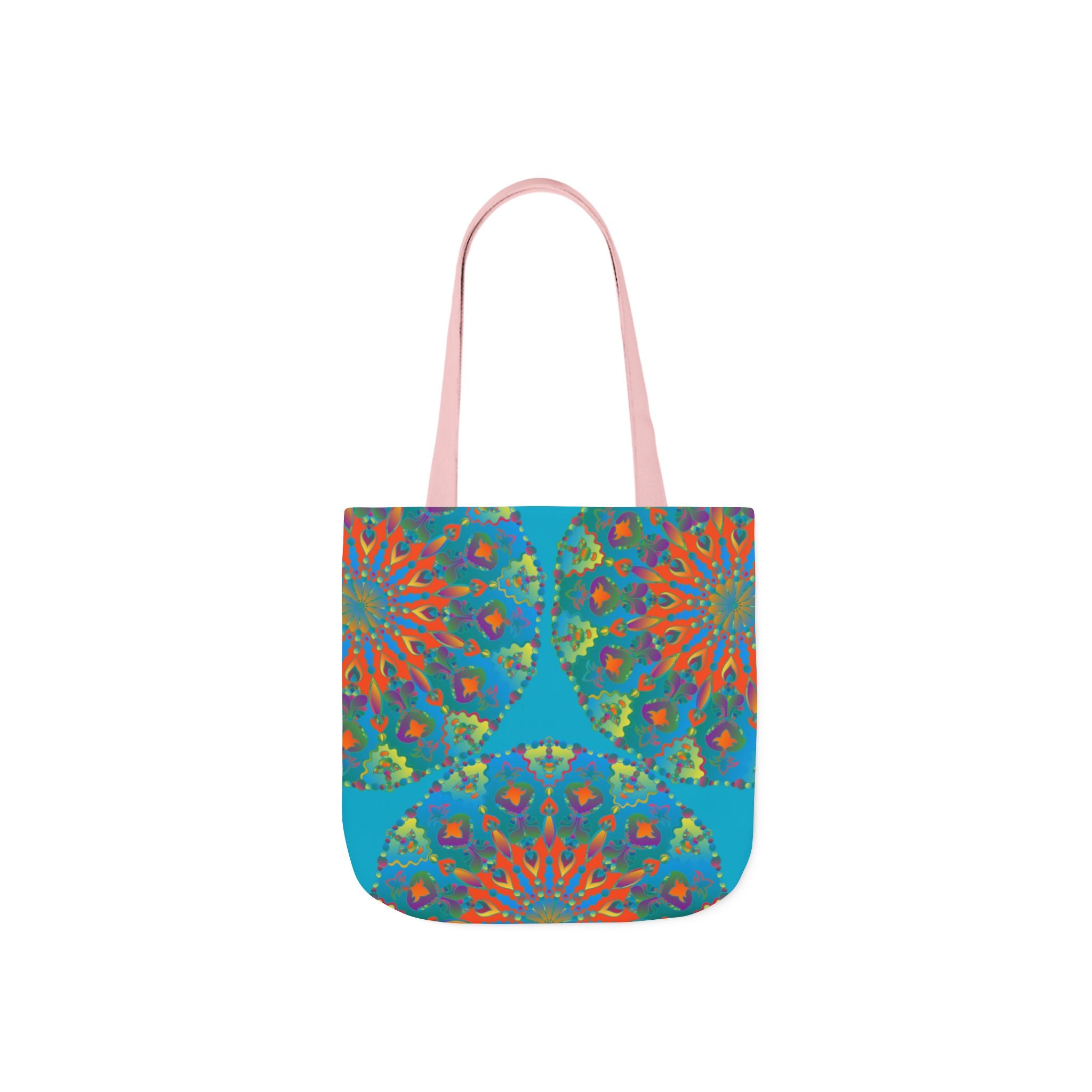 Canvas Tote Bag in Bright Tropical Colors for Summer Fun