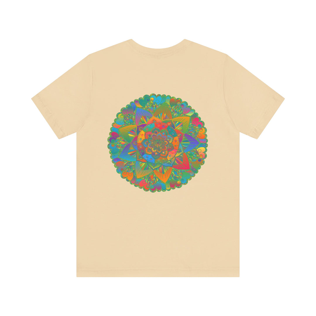 A vibrant mandala t-shirt featuring intricate designs for spiritual peace and harmony, perfect for expressing your inner zen and positive energy