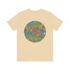 A vibrant mandala t-shirt featuring intricate designs for spiritual peace and harmony, perfect for expressing your inner zen and positive energy