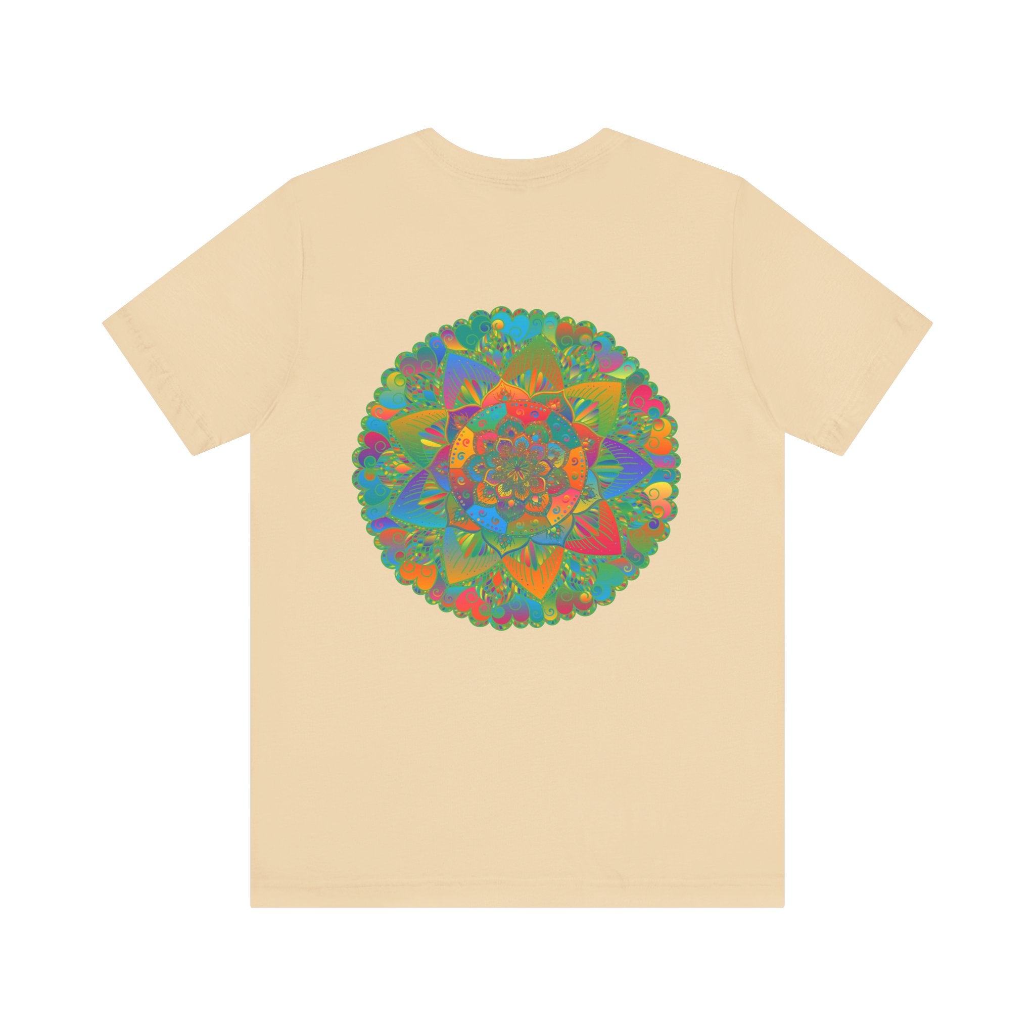 A vibrant mandala t-shirt featuring intricate designs for spiritual peace and harmony, perfect for expressing your inner zen and positive energy