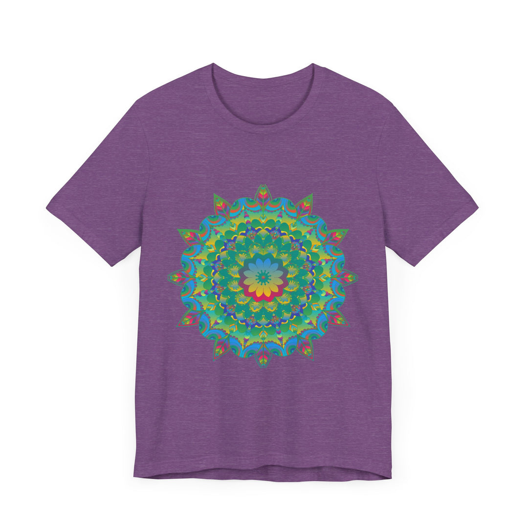 Psychedelic Mandala Tee - Vibrant Flower Design Alt Text 33